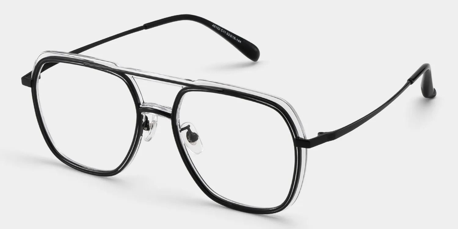 Lunettes aviateurs noires Ella2