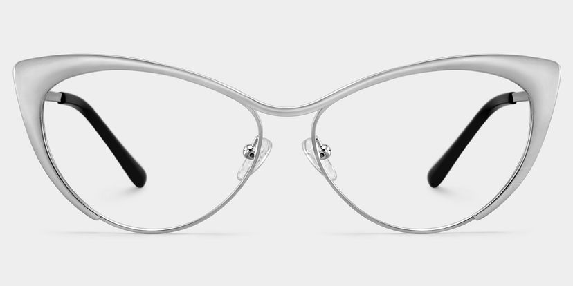 Ellen Argenté Cat-eye lunettes