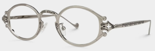 Serena Ovales Métal Argenté Lunettes2