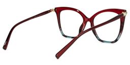 Lamar rouge Papillon lunettes3
