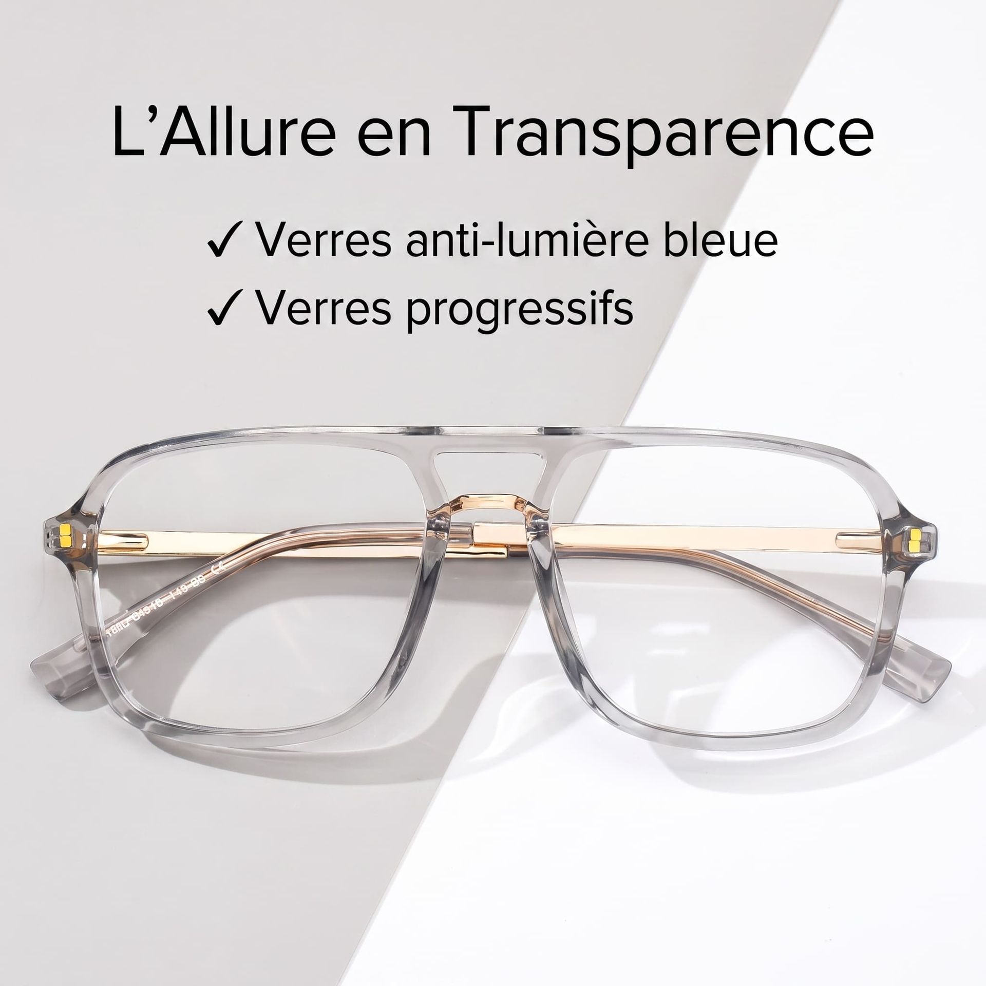 Offres sur les Lunettes Aviateur Kilworth Grises - Lunettes Zeelool0