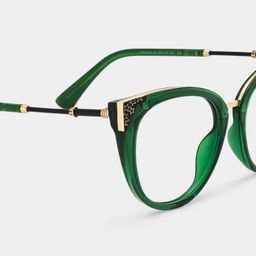 Dalton vert foncé Cat-eye lunettes4