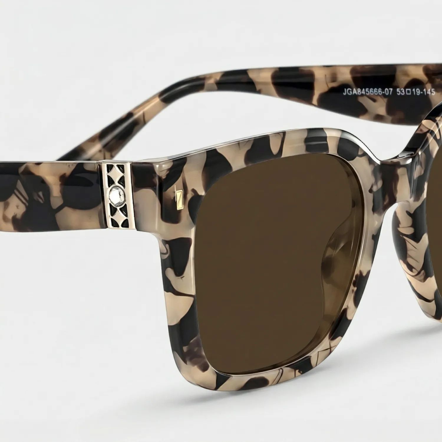 Scicluna Square Tortue Lunettes de soleil pour Sublimer votre Visage | ZEELOOL FR4