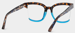 Cadogan Tortue Bleue Carré lunettes4