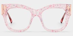 Minfia Rose Carré lunettes1