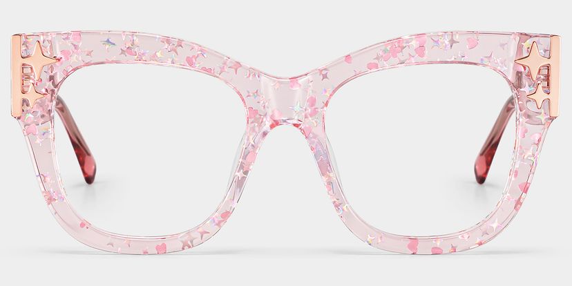 Minfia Rose Carré lunettes