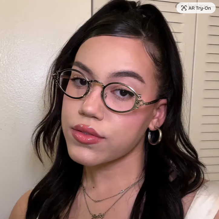 Serena Ovales Métal Argenté Lunettes7