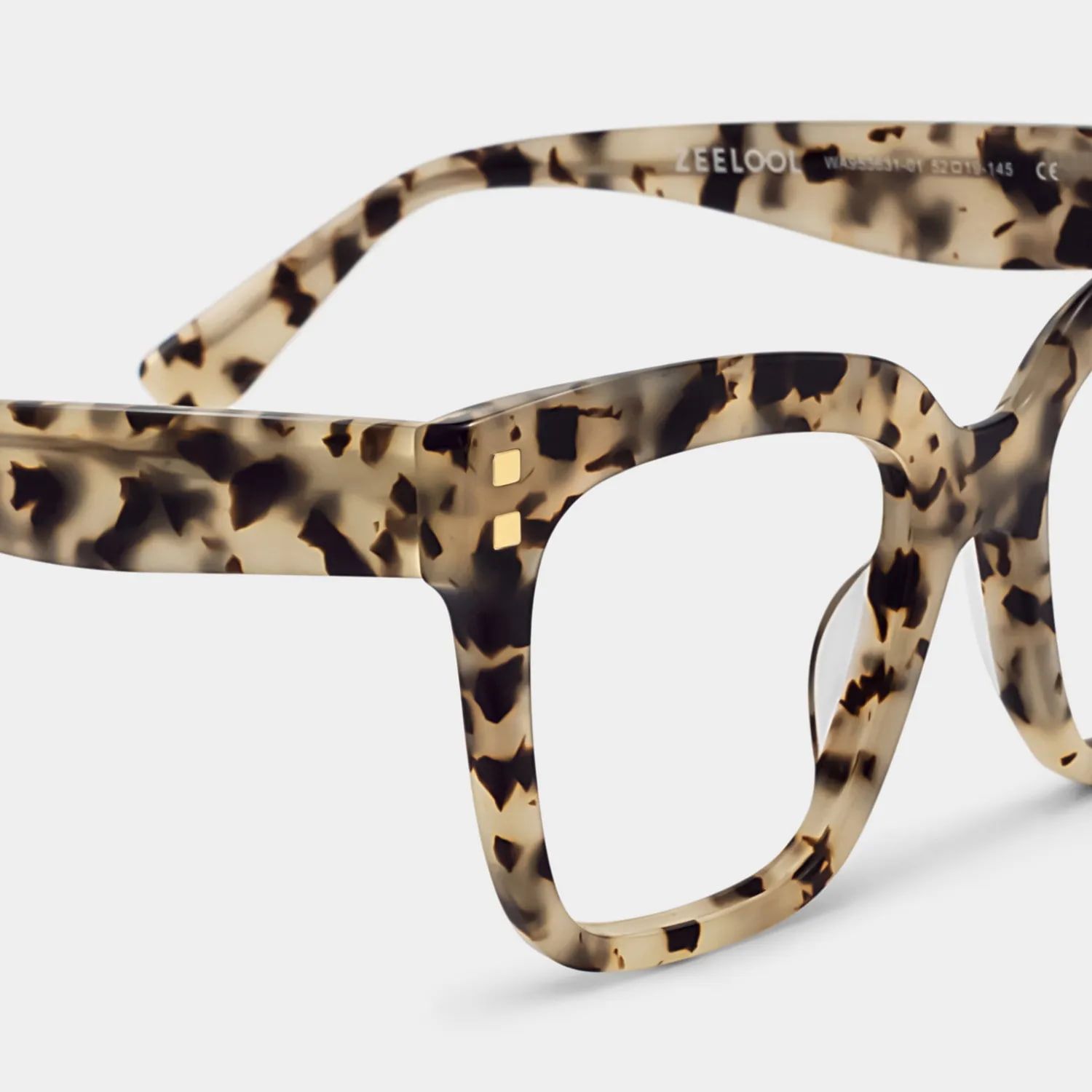 Minguela Carré Marron-Tortue Acétate Lunettes5