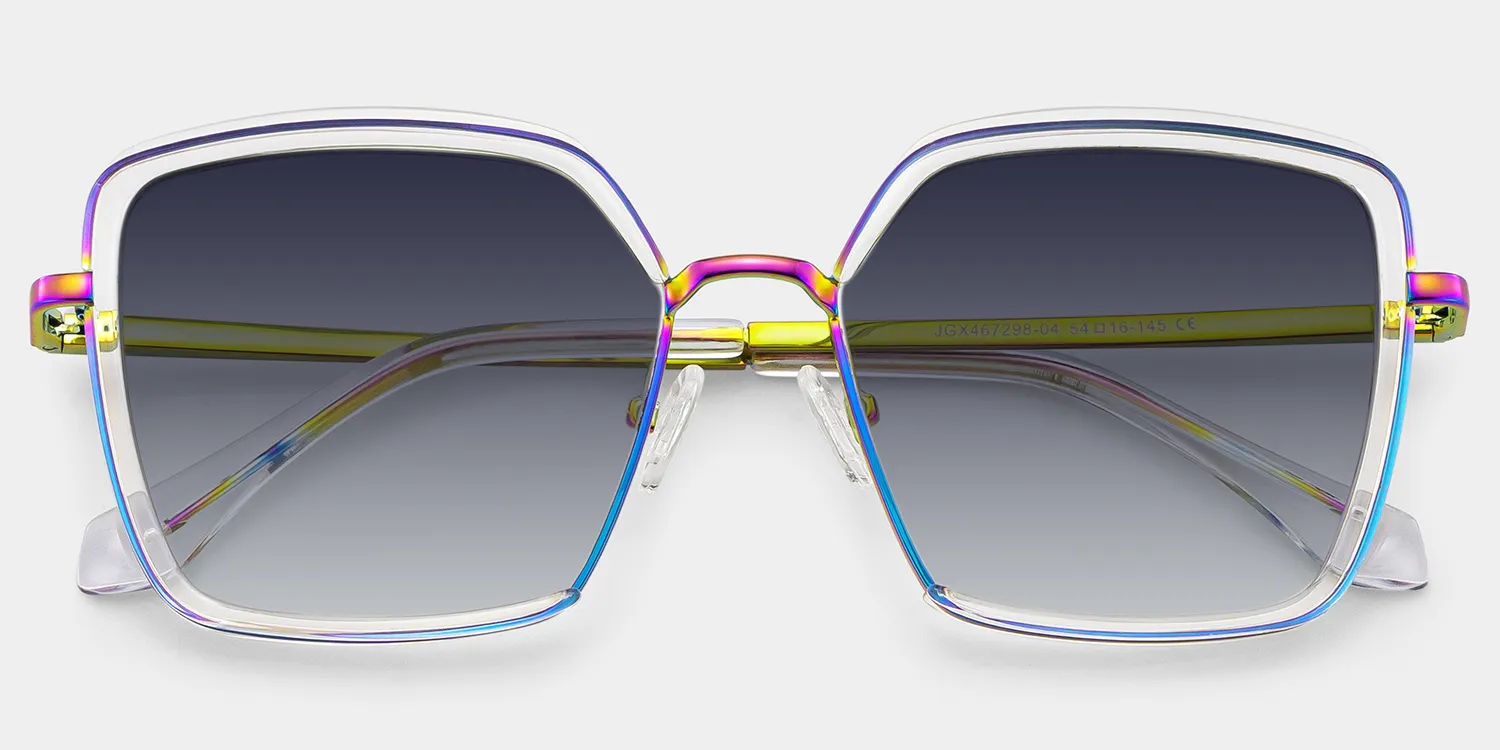 Cordaro Square Cristal Lunettes de soleil pour Femmes et Hommes | ZEELOOL FR1