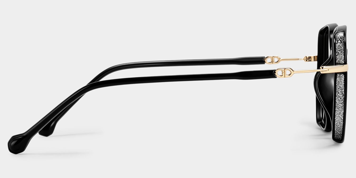 Joana Noir Géométrique lunettes4