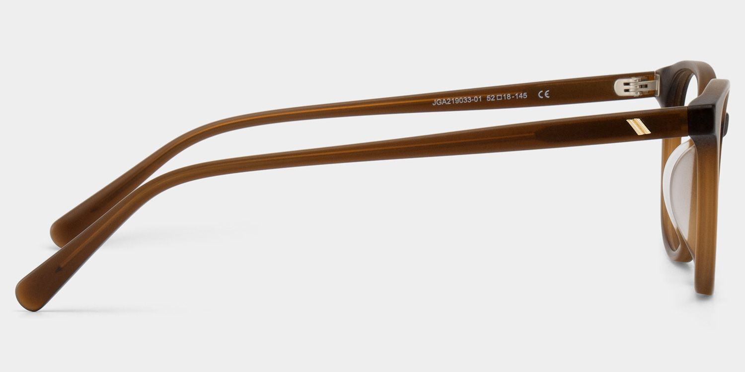 Allison Lunettes papillon en acétate marron mat1