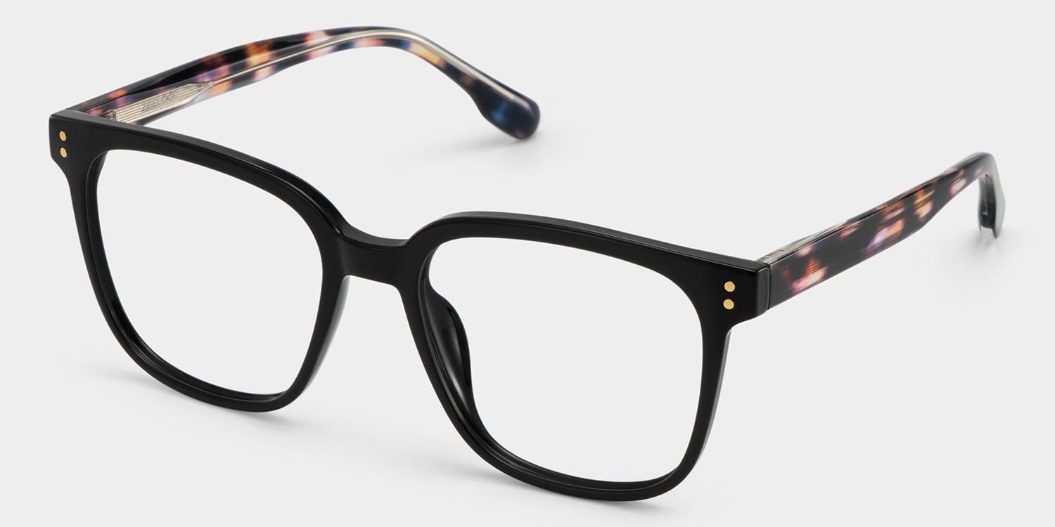 Donnalyn Carrées Noires TR90 Lunettes2