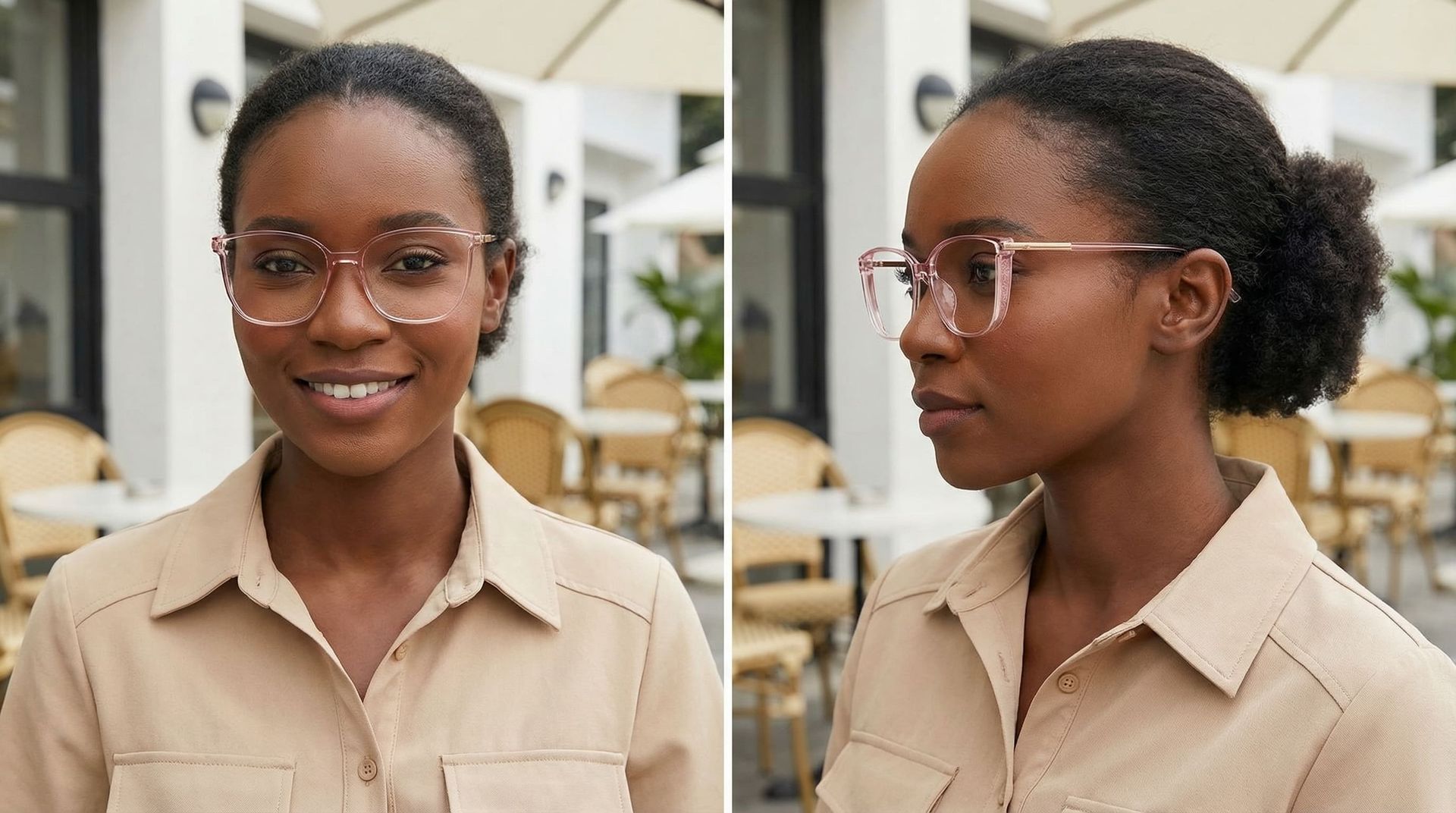 Rodz Rose Cristal Carré Lunettes10