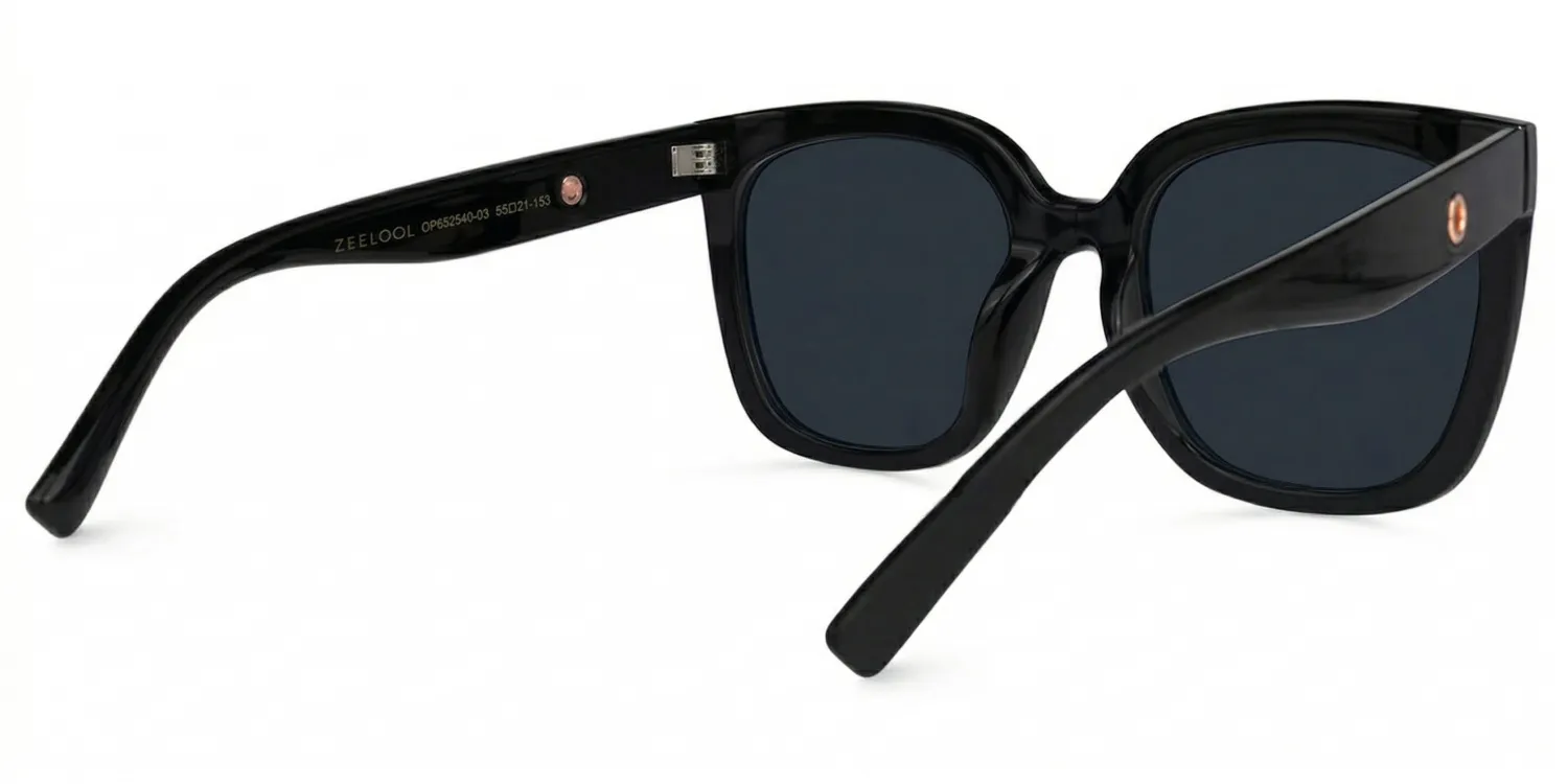 Lunettes de soleil de vue Square Noir Ebony | ZEELOOL2