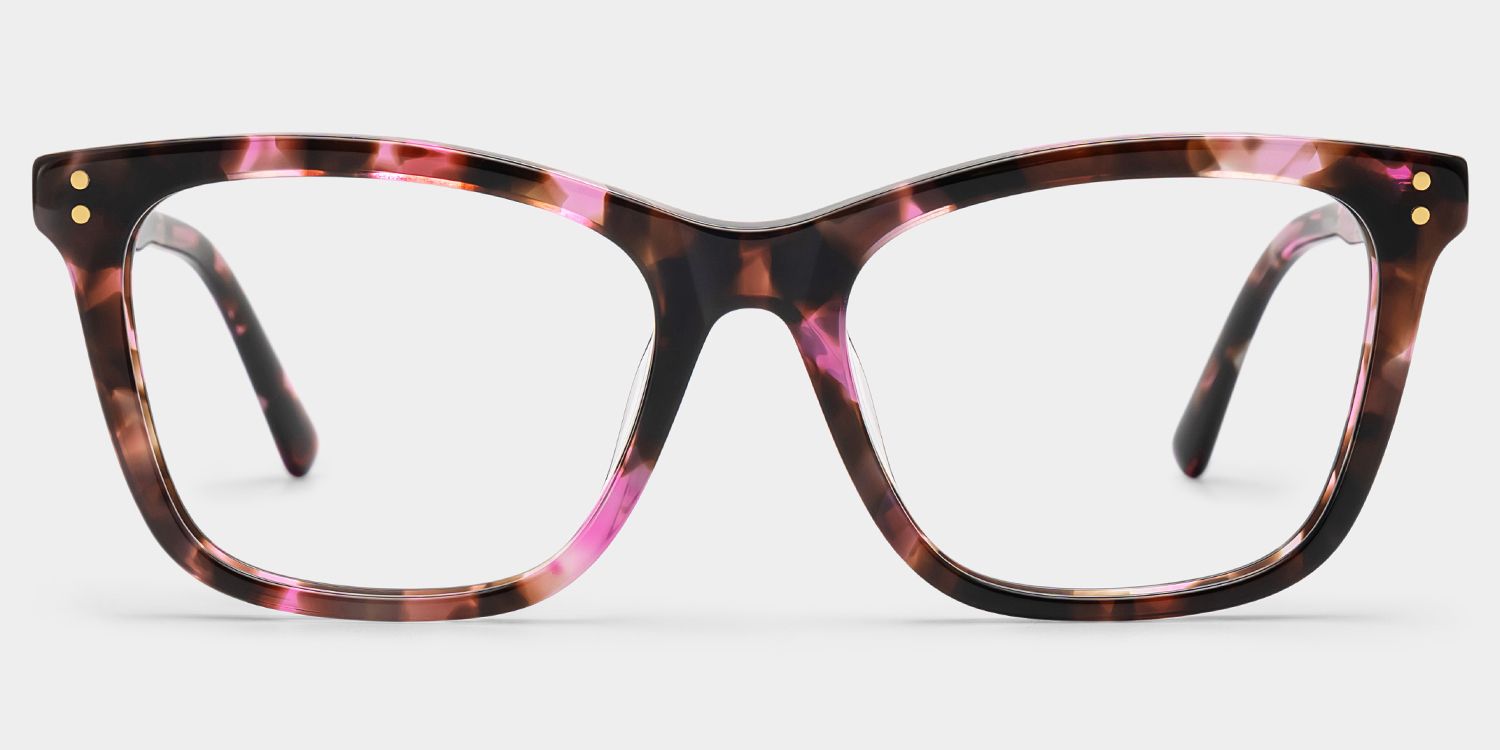 Tyler Papillon Acétate Tortue Rose Lunettes0