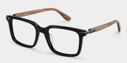 Noah Noir Rectangulaire lunettes2