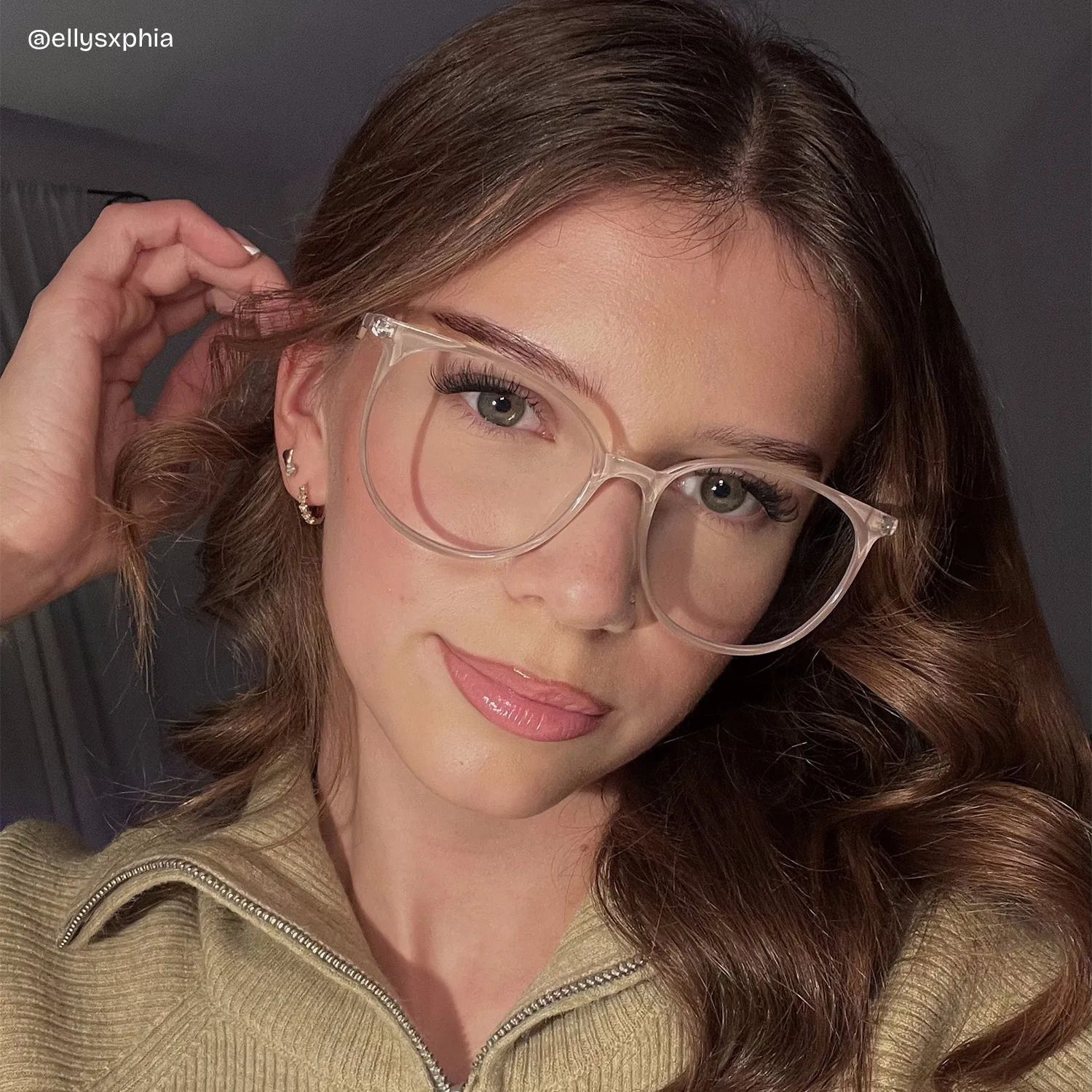 Lunettes rondes roses Chanty6