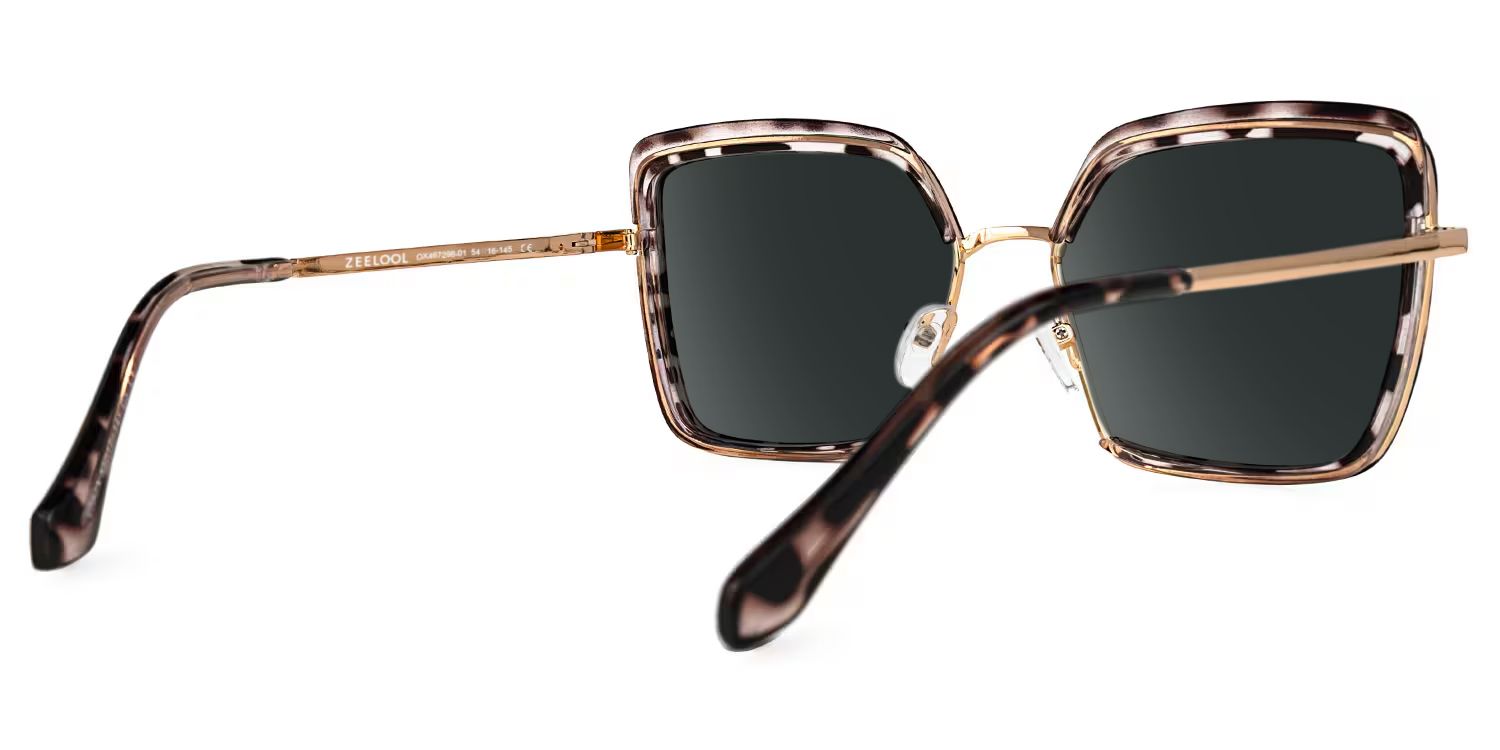 Cordaro Mixed Square Tortue Lunettes de soleil à Monture | ZEELOOL FR2