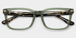 Patrick Vert Rectangulaire lunettes1