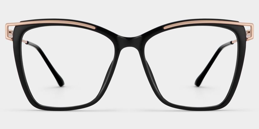 Krystle Noir Carré lunettes