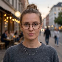 Arden Marron Géométrique lunettes6