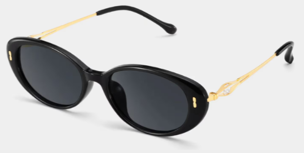 Blaire Oval Noir Lunettes de soleil pour Sublimer votre Visage | ZEELOOL FR2