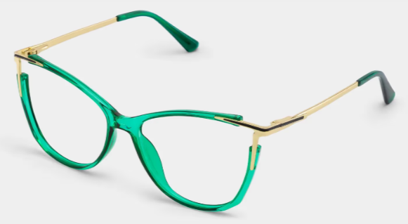 Yomary Cat Eye Vert Lunettes2