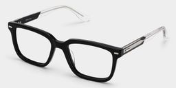 George Noir Rectangulaire lunettes2