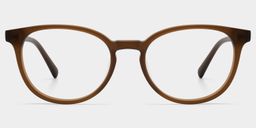 Allison marron Ronde lunettes0