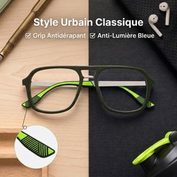 Ryder Vert Aviateur lunettes0