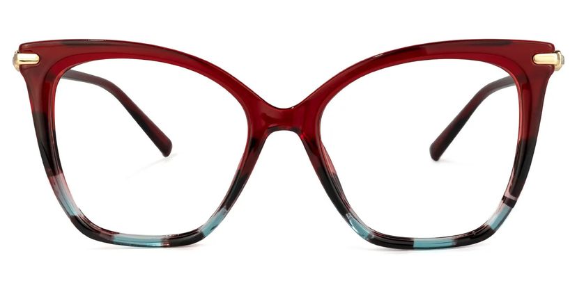 Lamar rouge Papillon lunettes
