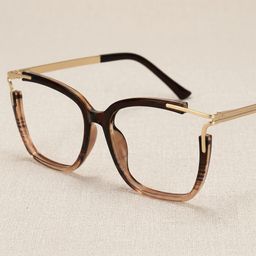 Nuriama Marron Cat-eye lunettes0