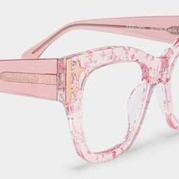 Minfia Rose Carré lunettes5