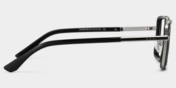 Hunter Noir Carré lunettes3