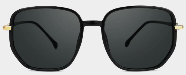 Joana Noir Géométrique lunettes de soleil
