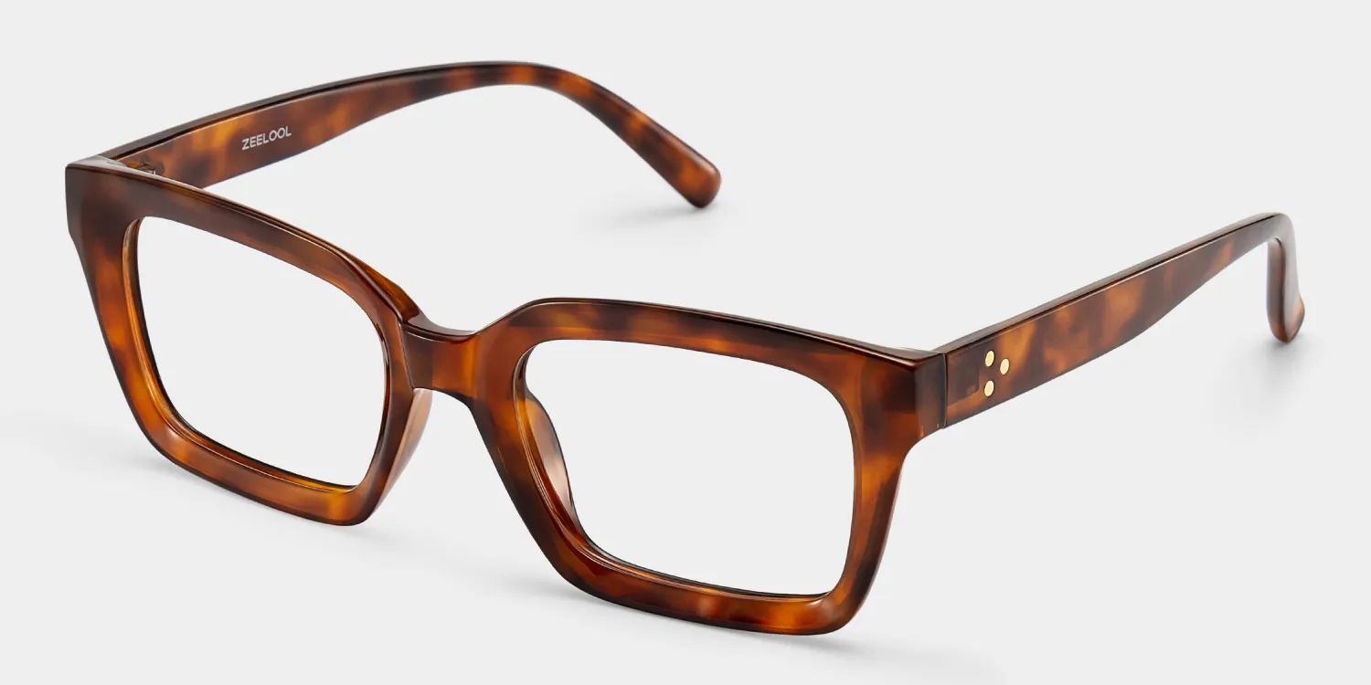 Marley Rectangulaires Tortue TR90 Lunettes2