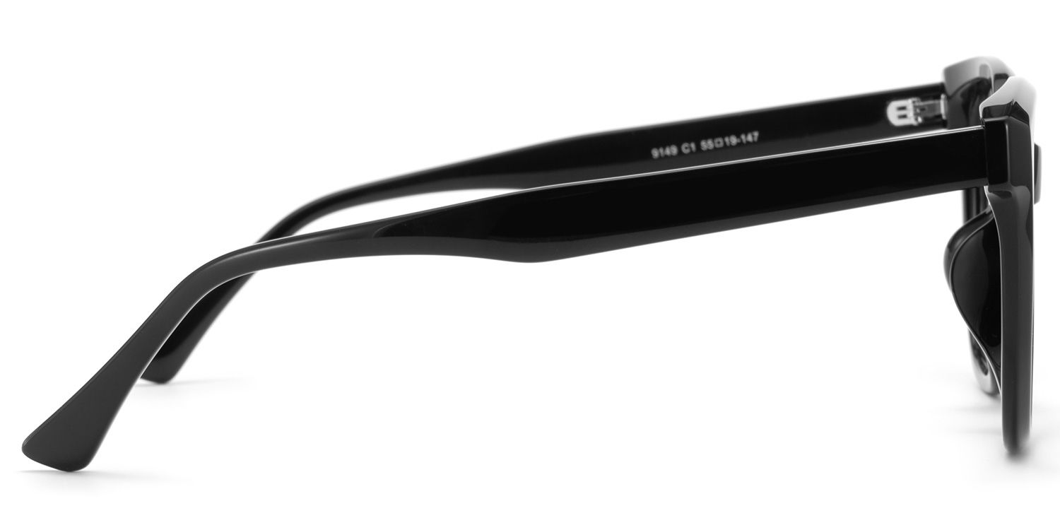 Mirage Geometric Noir Lunettes de soleil pour Sublimer votre Visage | ZEELOOL FR3