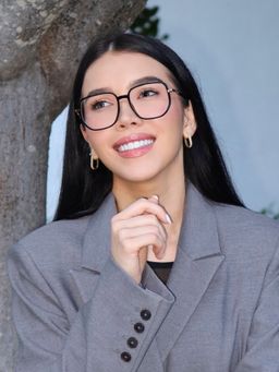 Joana Noir Géométrique lunettes7