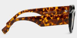 Reina Noir Géométrique lunettes de soleil3