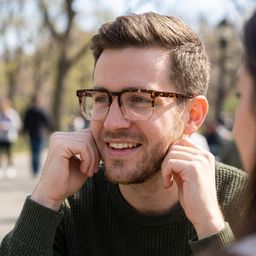 Matherne Tortue Carré lunettes4