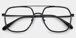 Ella Noir Aviateur lunettes1