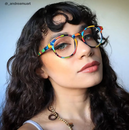 Minne Colorée Ronde lunettes6