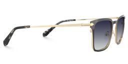 Chaney Noir Rectangulaire lunettes de soleil3