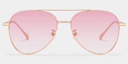 Cher Or Rose Aviateur lunettes de soleil0