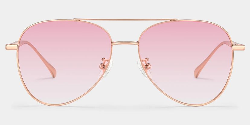 Cher Or Rose Aviateur lunettes de soleil