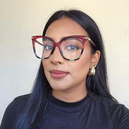 Lamar rouge Papillon lunettes6