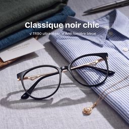 Chanty noir Ronde lunettes0