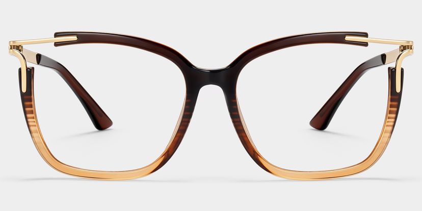 Nuriama Marron Cat-eye lunettes