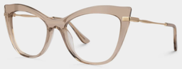 Indira Beige Cat-eye lunettes1