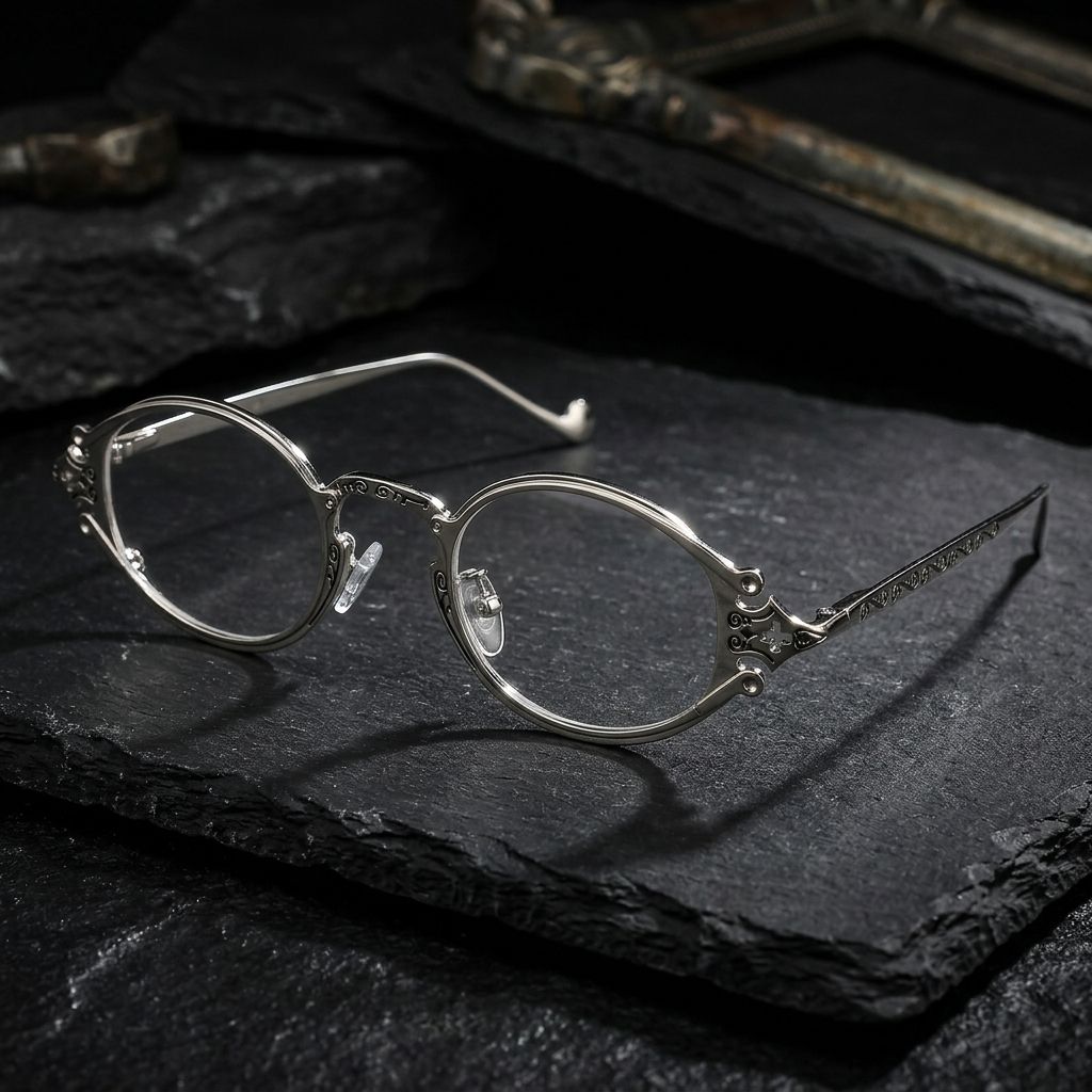 Serena Ovales Métal Argenté Lunettes0